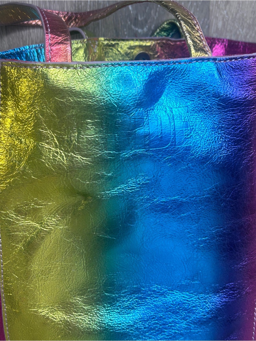 HOBO Metallic Rainbow Iridescent Tote Bag Pride Edition – Reflective Bag -Rare! - Picture 3 of 12